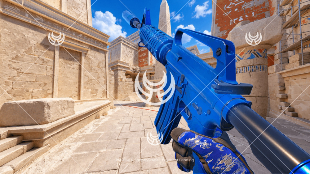 M4A1-S with Blue Phosphor camo — Counter-Strike 2 YouTube thumbnail