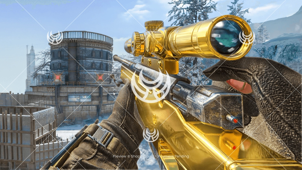 L96A1 with Gold camo — Black Ops YouTube thumbnail