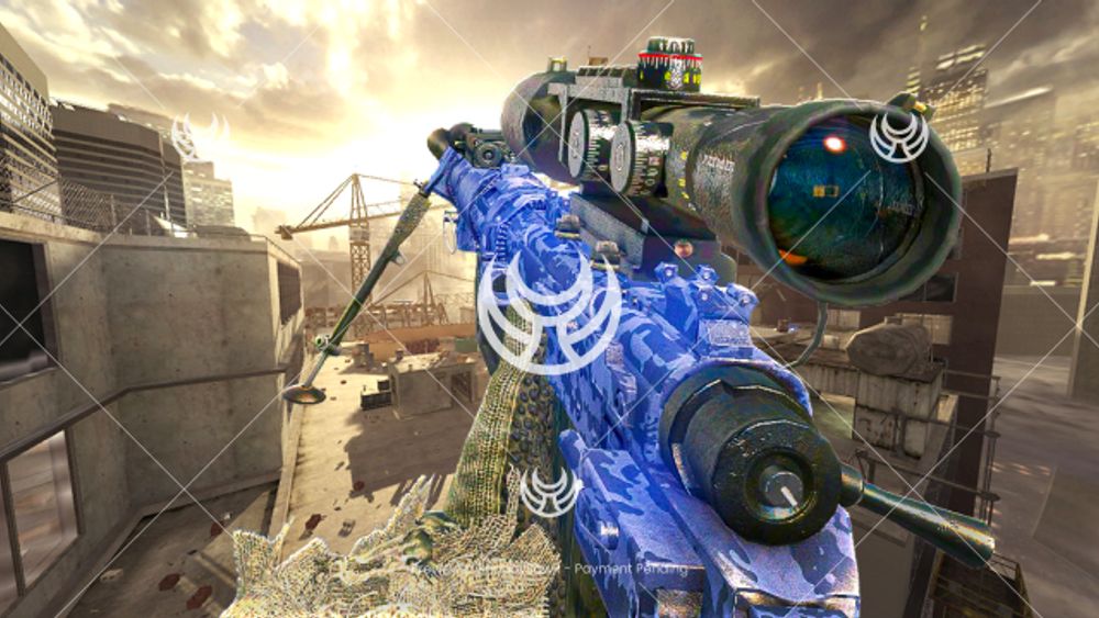 Intervention with Blue Tiger camo — Modern Warfare 2 YouTube thumbnail
