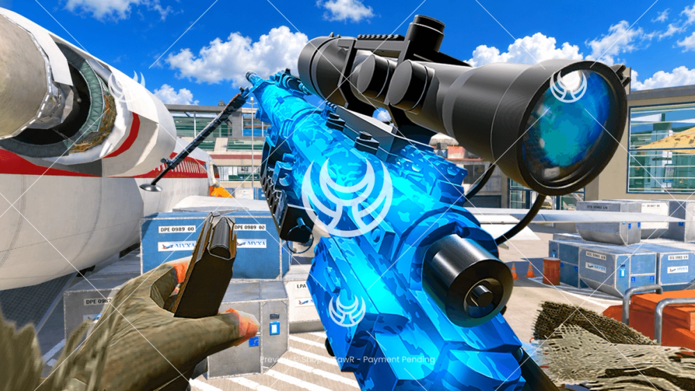 Intervention with Blue Tiger camo — Modern Warfare 2 YouTube thumbnail