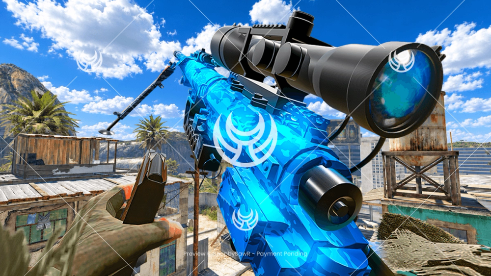 Intervention with Blue Tiger camo — Modern Warfare 2 YouTube thumbnail