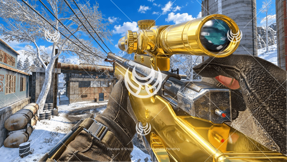L96A1 with Gold camo — Black Ops YouTube thumbnail