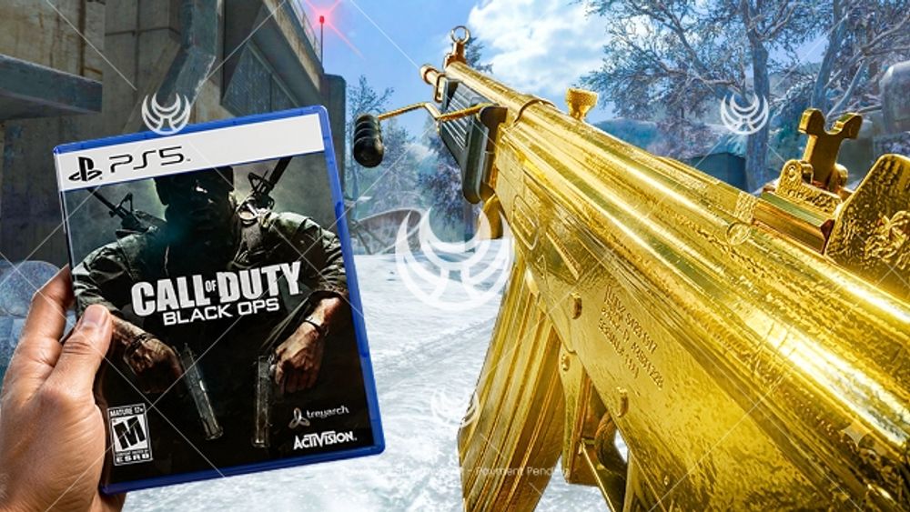 Galil with Gold camo — Black Ops YouTube thumbnail