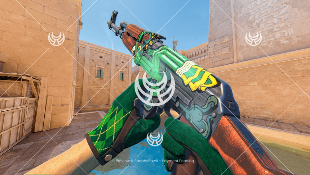AK-47 with Fire Serpent camo — Counter-Strike 2 YouTube thumbnail