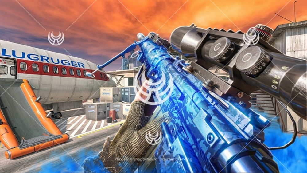 Intervention with Blue Tiger camo — Modern Warfare 2 YouTube thumbnail