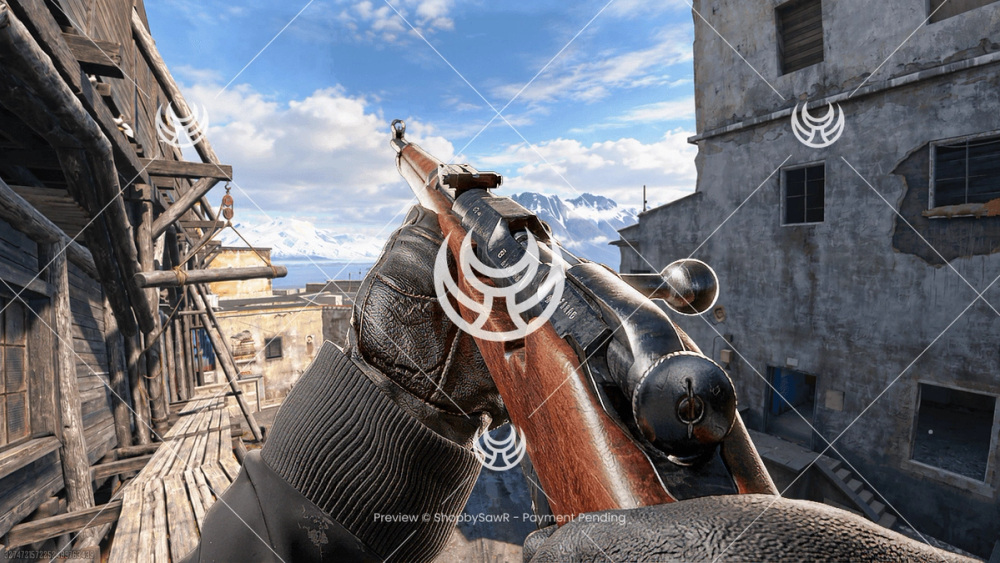 Mosin Nagant with Default camo — Modern Warfare 4 YouTube thumbnail