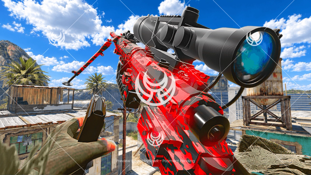 Intervention with Red Tiger camo — Modern Warfare 2 YouTube thumbnail