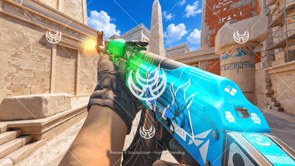 AK-47 with Ice Coaled camo — Counter-Strike 2 YouTube thumbnail