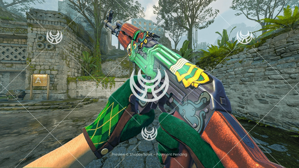 AK-47 with Fire Serpent camo — Counter-Strike 2 YouTube thumbnail
