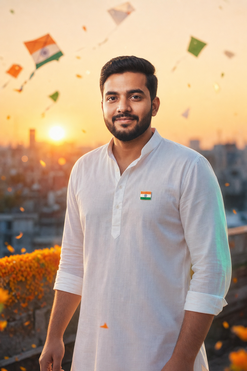 Independence Day Tricolor Portrait