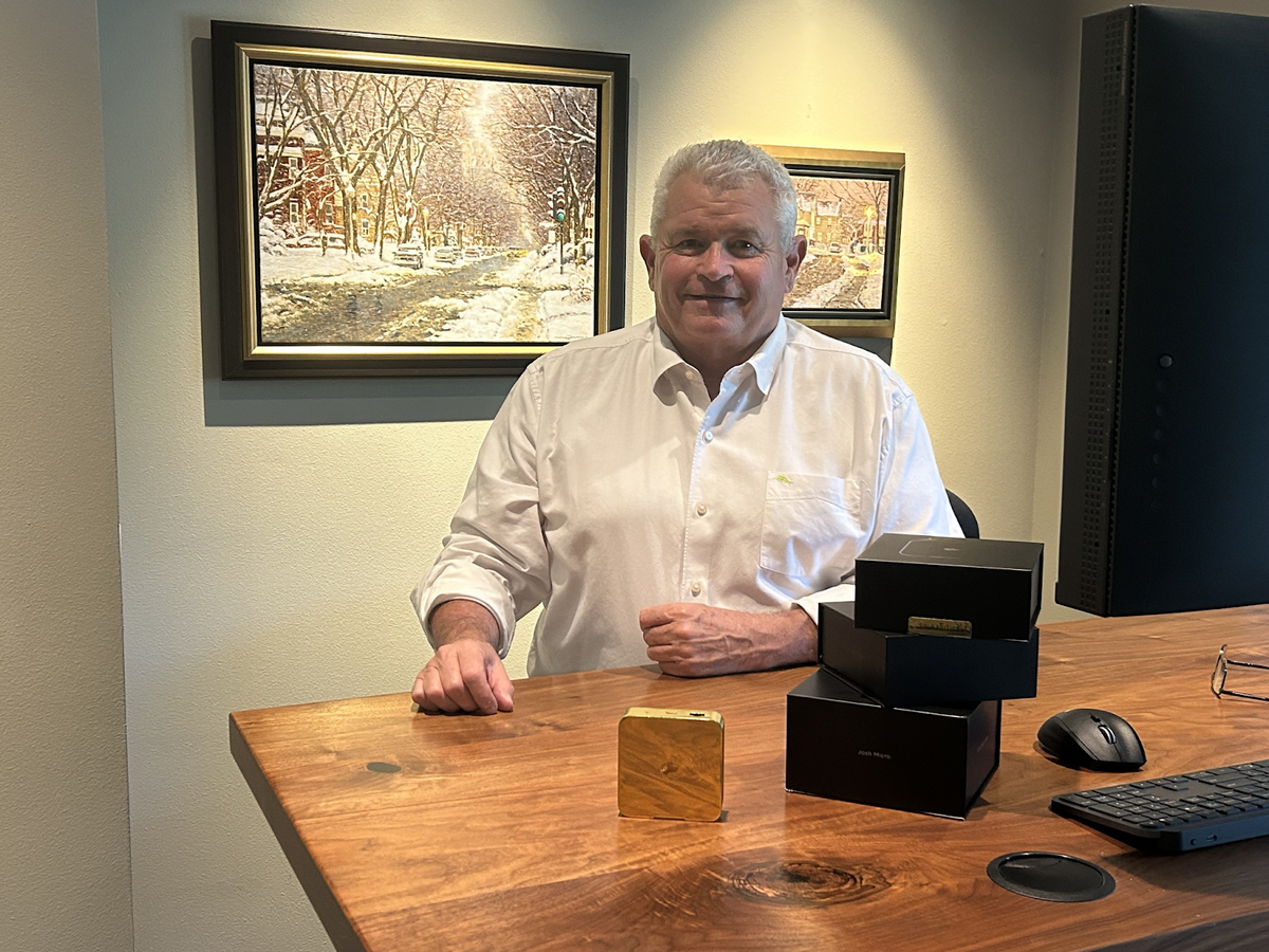 Baja Systems employee posing with Gold Josh One.