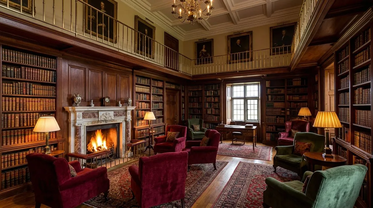 The exclusive private library at Luttrellstown Castle, Dublin.