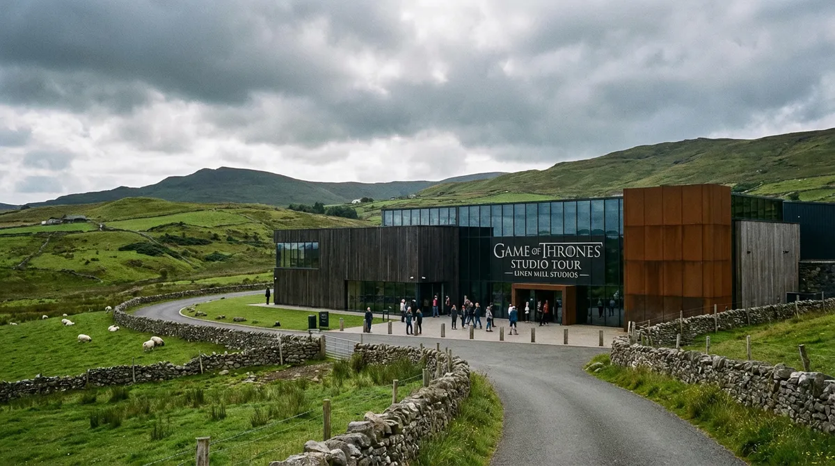 Exterior of the official Game of Thrones Studio Tour building in Northern Ireland