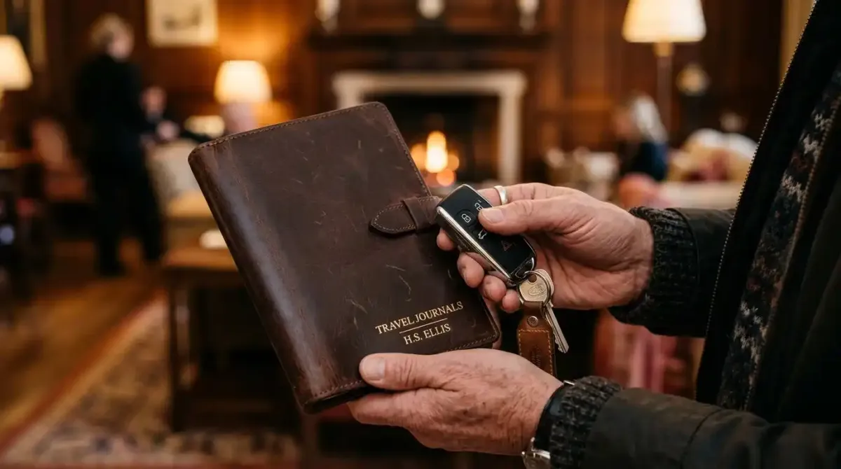 A personalized, stress-free luxury travel portfolio and vehicle keys delivered by a concierge service.