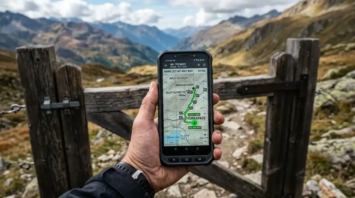Precision offline navigation tools utilized on a premium autonomous self-guided walking tour.