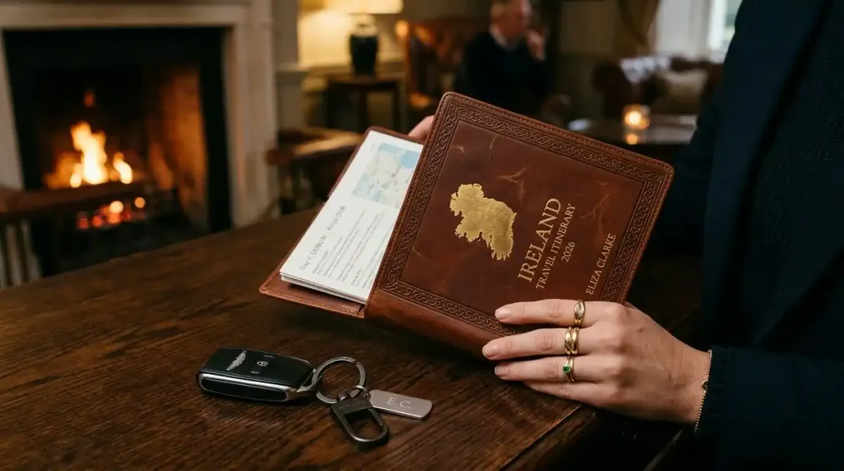A personalized, stress-free travel portfolio and premium car keys arranged by a luxury concierge service.