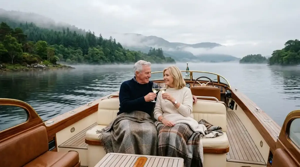 Non-playing traveling companions enjoying a private luxury estate excursion in the Irish countryside.