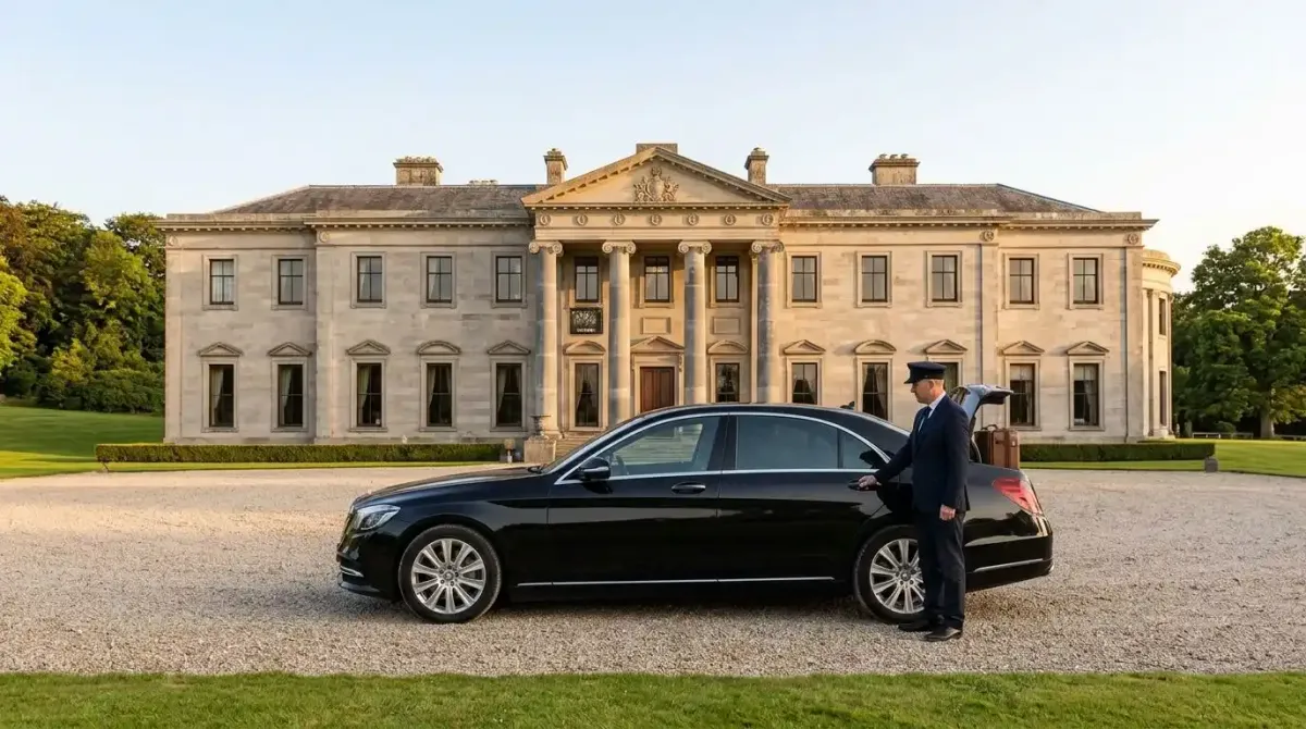 The stunning Regency exterior of Ballyfin Demesne, Ireland's most exclusive luxury manor.
