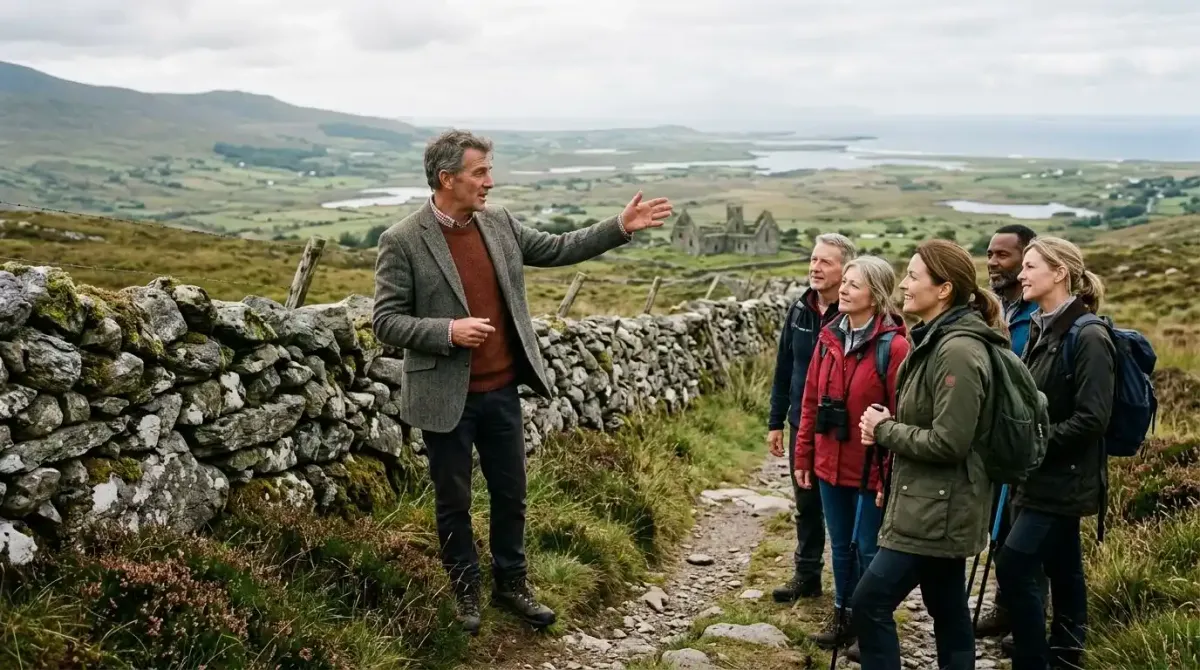 A private heritage trail specialist translating the rich historical landscape for luxury hikers.