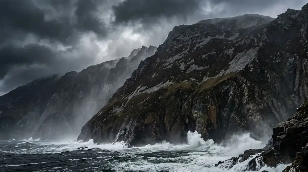 The dramatic 601m Slieve League cliffs on the Donegal coast.