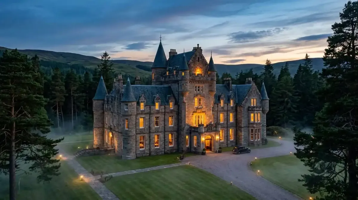 A luxury Scottish estate hotel included as an anchor property in a multi-country Celtic tour.