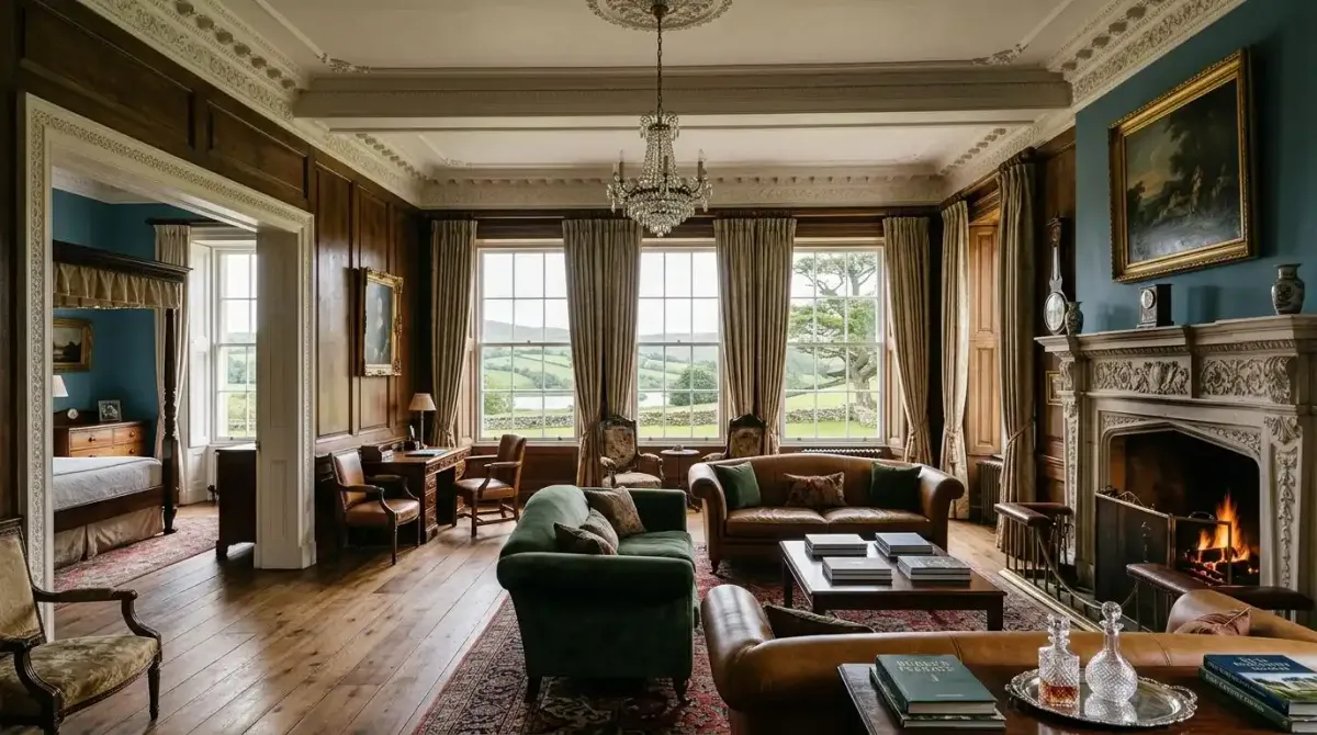 A spacious, multi-bedroom luxury suite inside a historic Irish estate curated for family comfort.
