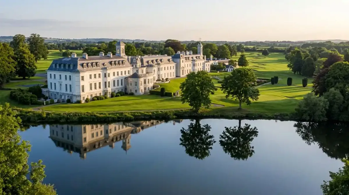 The French-inspired architecture of The K Club luxury resort in County Kildare.