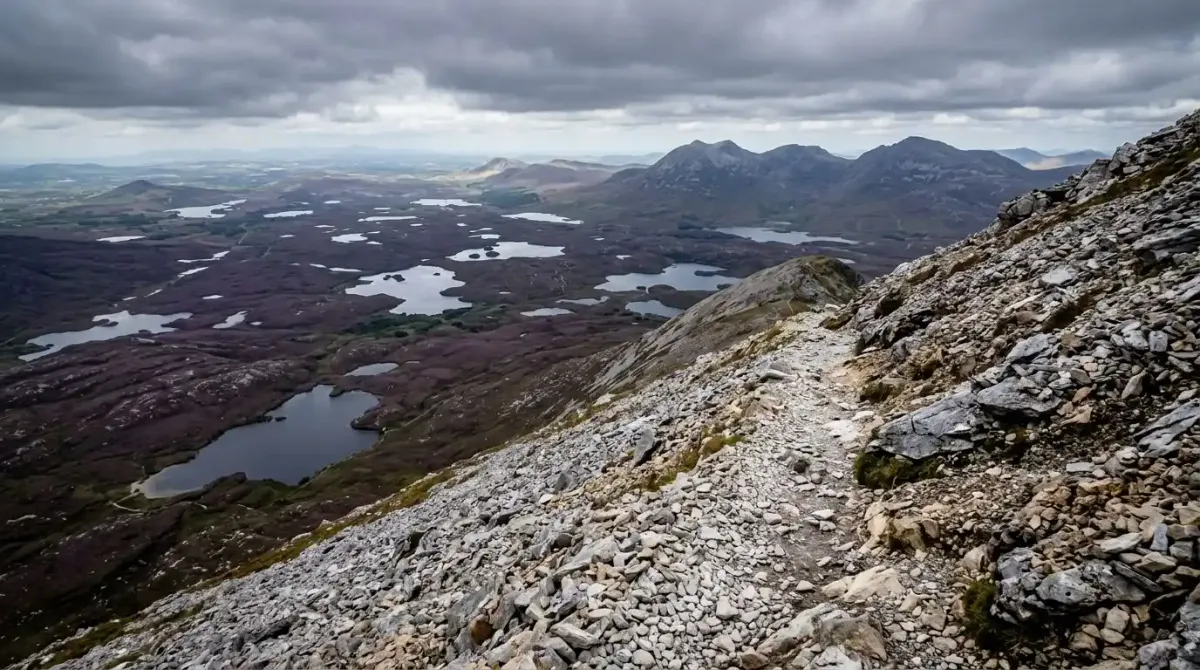 Conquering the challenging quartzite ridges and glaciated valleys of Connemara on an elite trekking vacation.