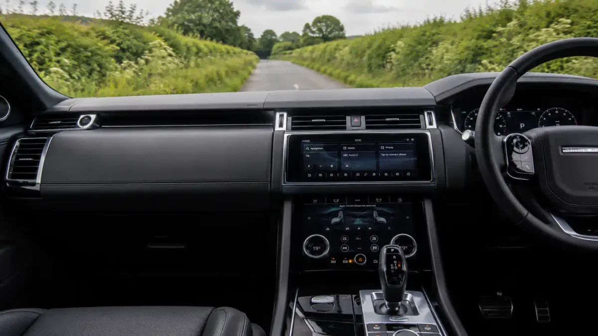 Navigating narrow regional lanes easily with a premium automatic SUV rental car.