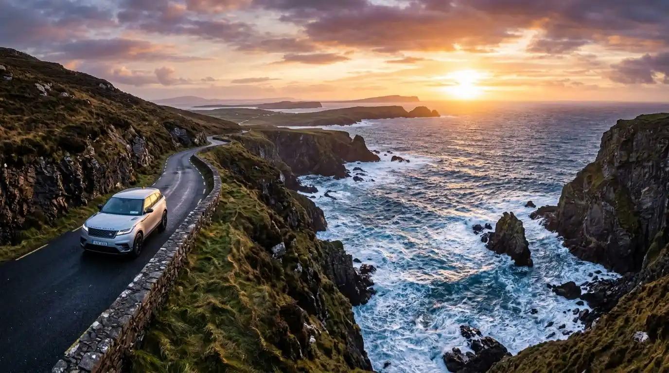 A luxury self-drive tour along the scenic Wild Atlantic Way coastline.