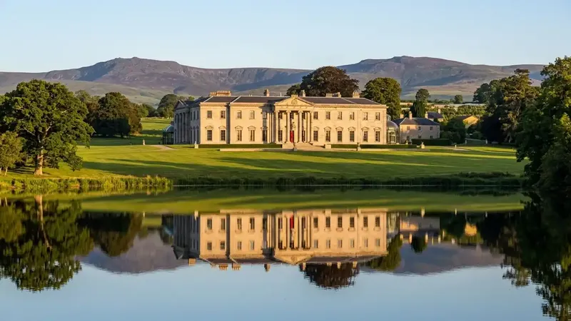 The stunning Regency exterior of Ballyfin Demesne, Ireland's most exclusive luxury manor.
