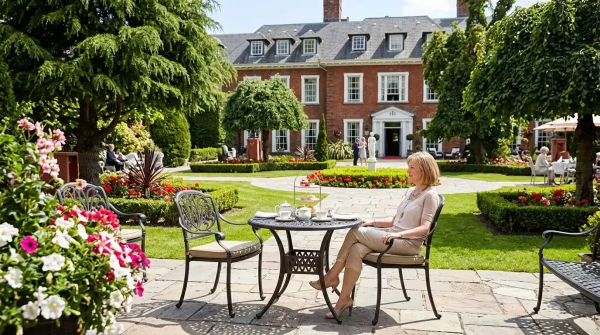 The luxury gardens and exterior of Hayfield Manor, Cork's premier 5-star hotel.