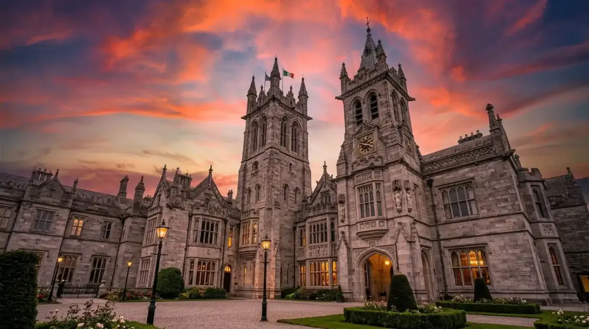 The impressive neo-Gothic architecture of Adare Manor, host of the 2027 Ryder Cup.