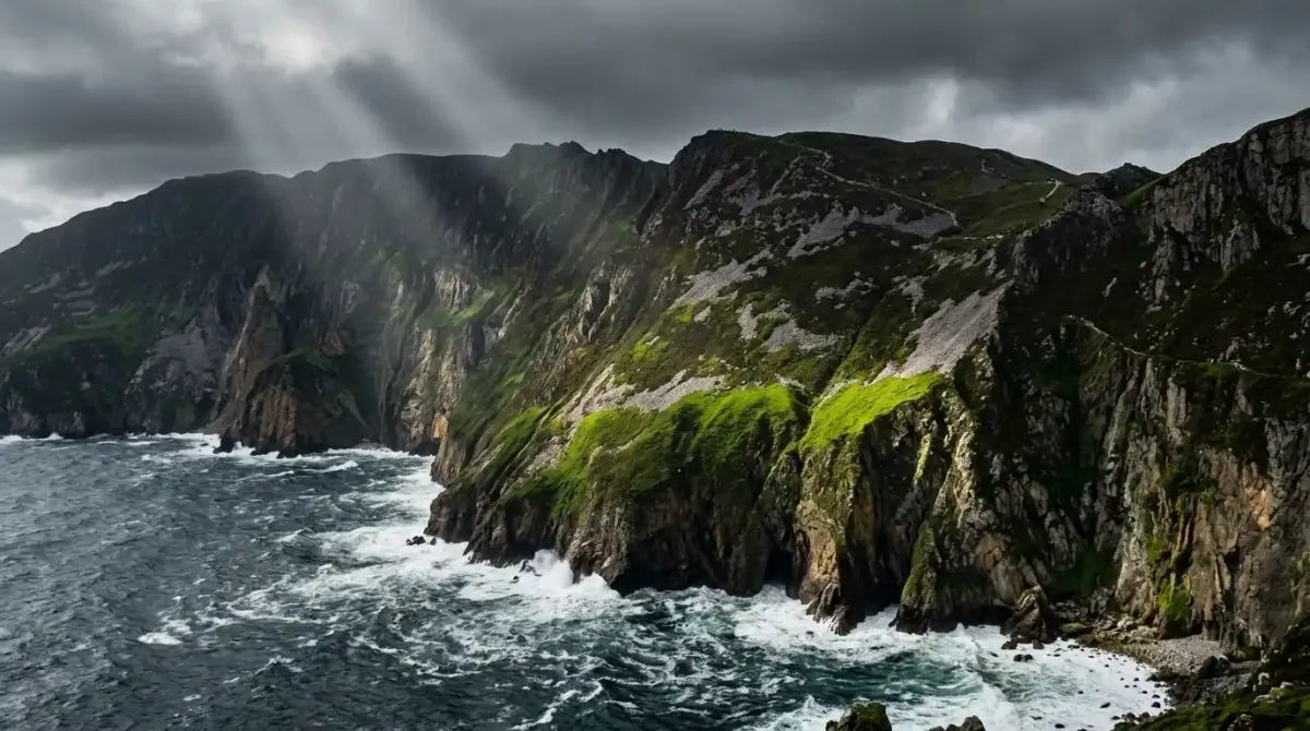 The towering sea cliffs of Slieve League in Donegal explored on a premium coastal walking tour.