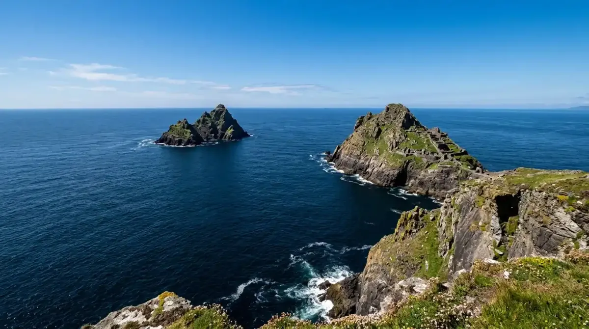 View of the Skellig Islands from the Ring of Kerry