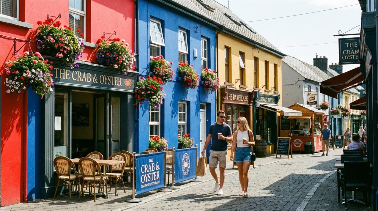 he colorful streets of Kinsale, County Cork, a key stop on the 10-day itinerary.