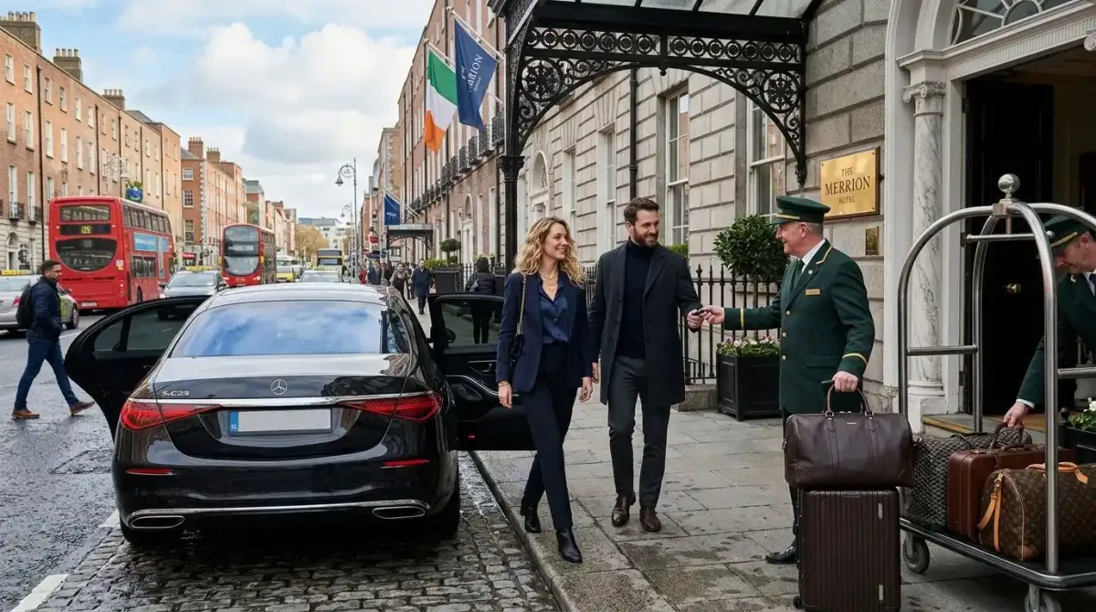A seamless luxury arrival at a 5-star city hotel in Ireland.