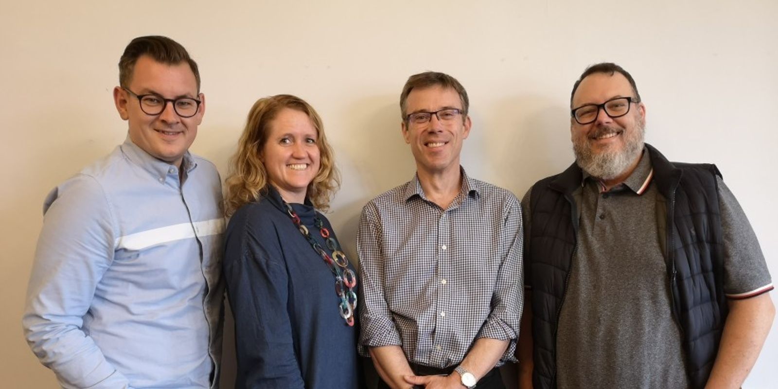 Four members of Appnovation's new UK and EMEA leadership team posing together