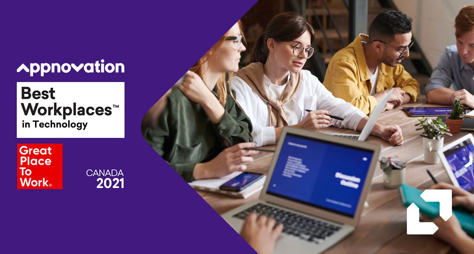Appnovation included on the 2021 List of Best Workplaces™ in Technology