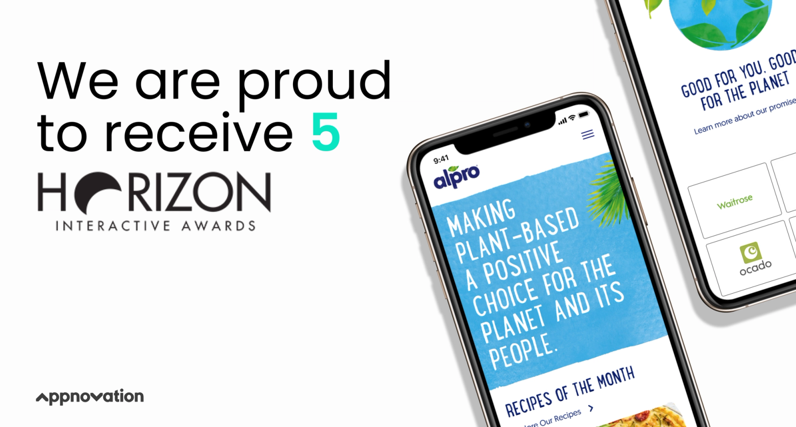 Appnovation Wins Five Horizon Interactive Awards at the 2020 Competition