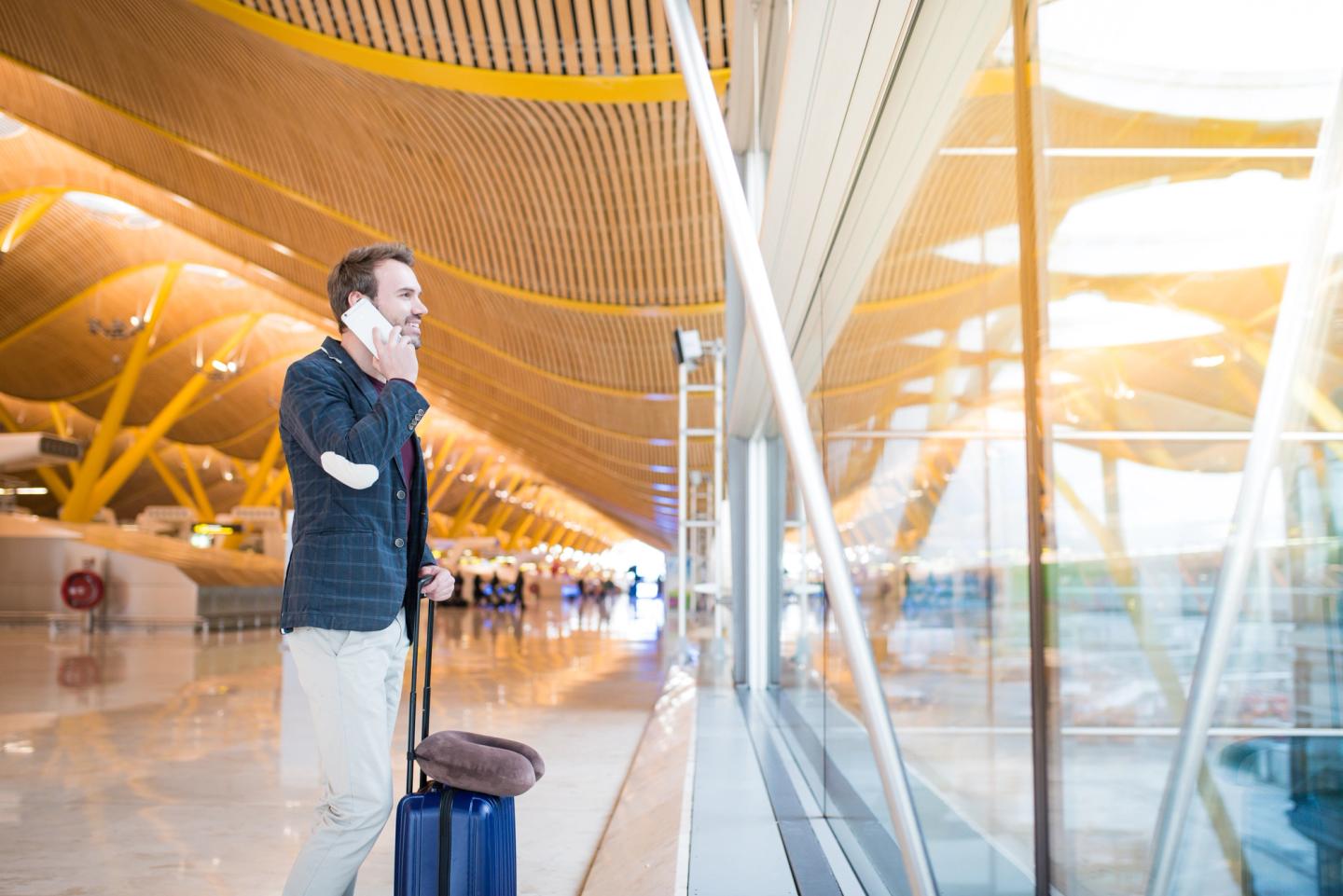 Man travelling