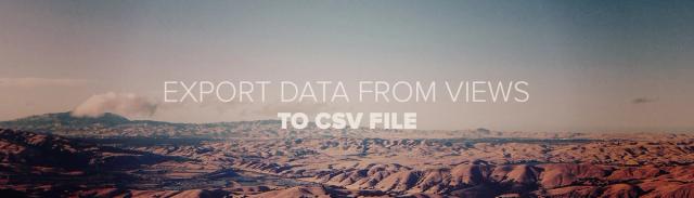 Export Data From Views to CSV File