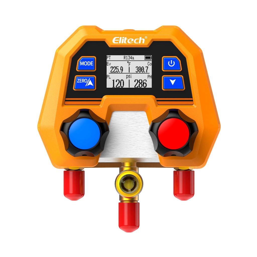 Elitech Zestaw HVAC B – manifold, pompa próżniowa, waga