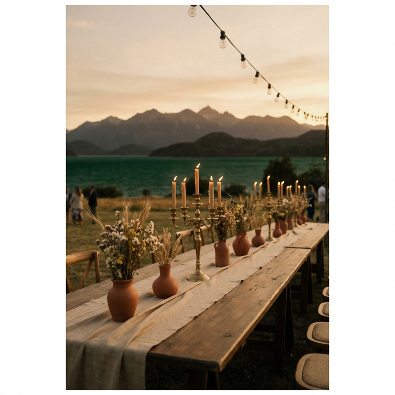 Kiosco para eventos privados frente al lago en Laguna Escondida