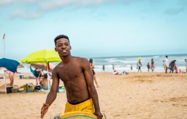 Black person at the beach