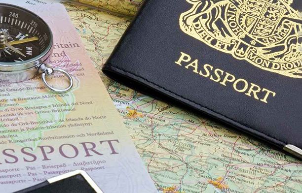 passport and travel things