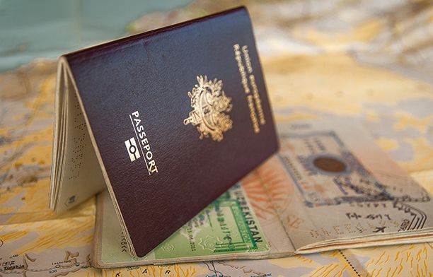 couple of international passports