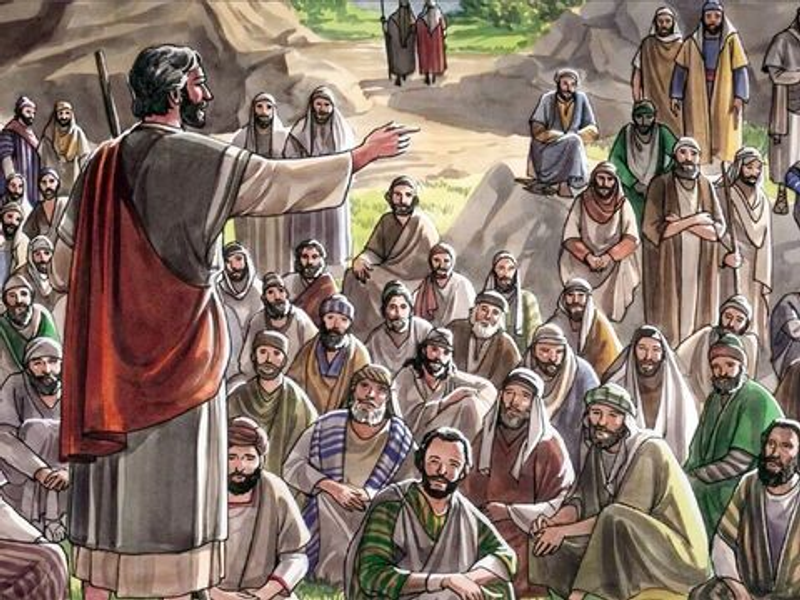 Jesus talking about fasting