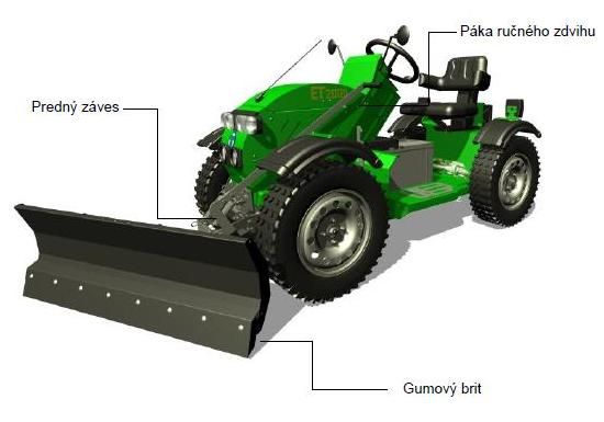Predná radlica na sneh