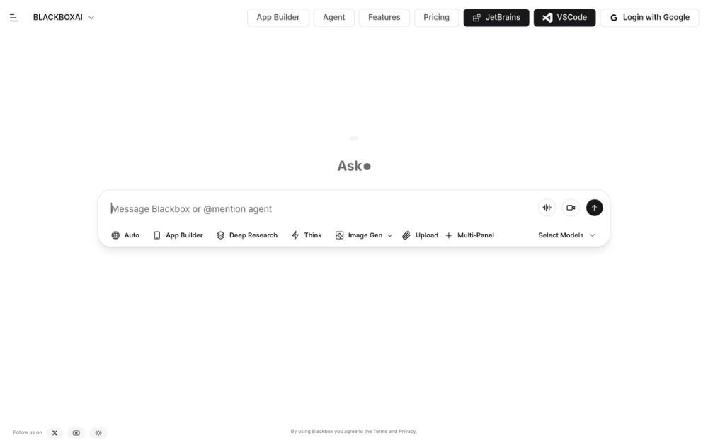 Screenshot of blackbox.ai